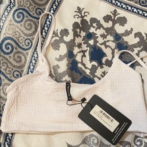 Bikini top white never worn with tags